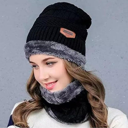 Unisex Woolen Cap Set New